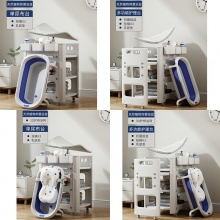 尿布台婴儿护理台换尿不湿尿布宝宝新生儿多功能可移动抚触婴儿床