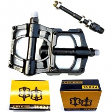 山地车轴承脚踏自行车三培林脚蹬铝合金3轴承脚蹬三轴承脚踏配件