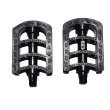 厂家批发自行车塑料脚蹬单车脚蹬/脚踏黑色反光条脚蹬板配件