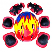 儿童护膝护腕护肘套装护具宝宝防摔运动平衡车轮滑溜冰鞋头盔