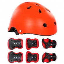 梅花黑泡大号磨砂面头盔蝴蝶护具七件套平衡车滑板车轮滑鞋溜冰鞋