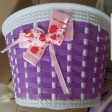 小小号滑板车自行车半手工编织篮 抗压精品车篮塑料编骑行用品