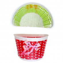 小小号滑板车自行车半手工编织篮 抗压精品车篮塑料编骑行用品