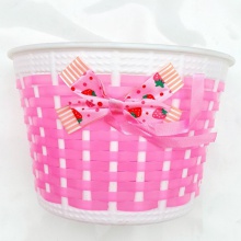 小小号滑板车自行车半手工编织篮 抗压精品车篮塑料编骑行用品