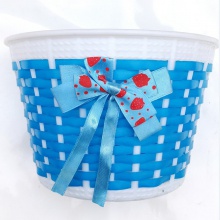 小小号滑板车自行车半手工编织篮 抗压精品车篮塑料编骑行用品