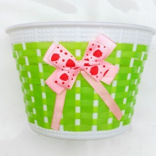 小小号滑板车自行车半手工编织篮 抗压精品车篮塑料编骑行用品