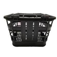 大容量自行车前车筐 电动车带盖塑料车篓 山地车后置购物车篓