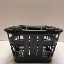 大容量自行车前车筐 电动车带盖塑料车篓 山地车后置购物车篓