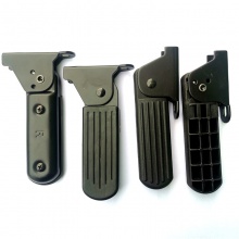 电动车前置尼龙搁脚外卖电瓶车前脚蹬快玛折叠搁脚改装配件