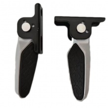 电动车脚蹬改装电瓶车可折叠脚蹬踩脚踏板铝合金脚蹬搁脚