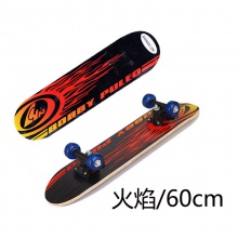 批发双翘4轮滑板 60cm男女初级滑板 铝支架儿童四轮滑板
