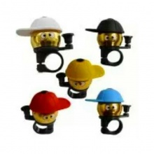 小帽车铃 打铃 儿童车用型棒球小子卡通式小帽铃铛