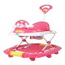 新型便携式儿童学步车折叠前娃娃防翻车设计