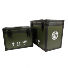 定制铝合金箱铝合金航空箱订做迷彩铝合金箱定做军绿铝箱