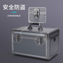 手提式铝合五金工具箱家用多功能收纳箱子带锁文文箱设备仪器工具