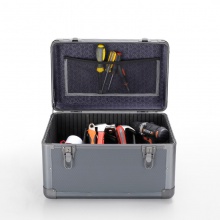 手提式铝合五金工具箱家用多功能收纳箱子带锁文文箱设备仪器工具