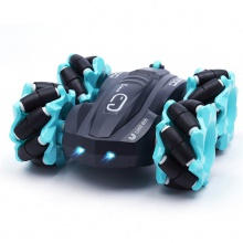 新款2.4G双面特技漂移遥控车五轮翻斗车 四驱横行攀爬玩具车