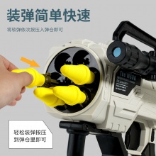 新品大号四连筒火箭炮六连发软弹枪电动户外玩具男孩吃鸡军事套装