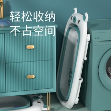 婴儿洗澡盆浴盆可折叠宝宝幼儿童坐躺大号浴桶小孩家用新生儿用品
