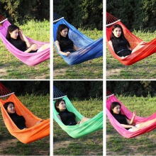 户外冰丝吊床直供单人双人网状秋千成人儿童帆布野营工厂批发