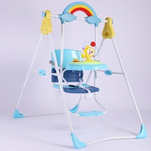 婴儿摇椅婴儿蹦蹦椅安全多功能婴儿秋千玩具椅男女通用ABS儿童塑料秋千塑料篮子袋