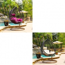 吊椅用圆框藤制吊蛋园藤制秋千椅 成人吊椅秋千 成人秋千