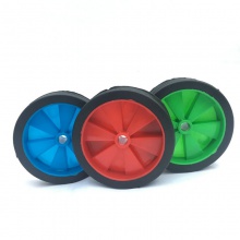 塑料儿童自行车辅助轮 平衡PU童车轮子 童车配件