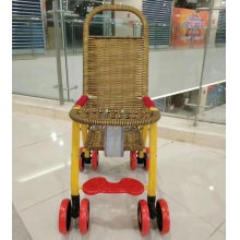 竹藤婴儿推车轻便夏季仿藤宝宝手推车可躺折叠竹编藤椅儿童小推车