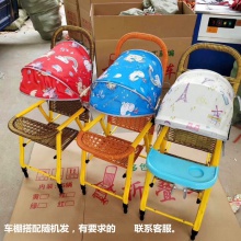 夏季仿竹藤婴儿推车可坐可躺轻便折叠藤编车宝宝小孩四轮推车