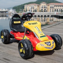 儿童电动四轮卡丁车可坐宝宝玩具汽车小孩脚踏两用自行车沙滩摩托