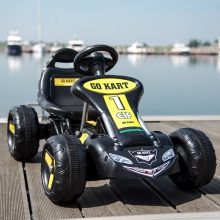 儿童电动四轮卡丁车可坐宝宝玩具汽车小孩脚踏两用自行车沙滩摩托