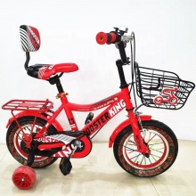 儿童山地自行车与推杆和椅背休息儿童自行车 儿童脚踏自行车