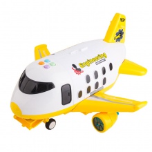 儿童收纳仿真回力飞机工程消防警察车声光男孩合金车宝宝玩具