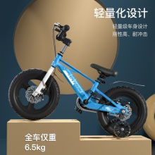 儿童自行车 超轻镁合金单车带辅助轮3-6-9岁男女孩宝脚踏童车