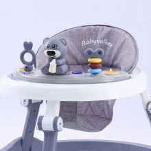 婴儿学步车6-18月防O型腿多功能防侧翻孩宝宝可坐儿童助步学行推