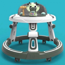 厂家供货婴儿学步车防侧翻音乐可坐宝宝起步车外贸多功能助步车