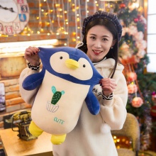 厂家企鹅公仔毛绒玩具花园企鹅软体抱枕可爱玩偶生日创意礼物