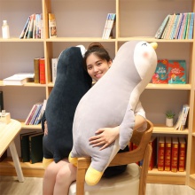 软萌趴姿企鹅公仔玩偶海洋馆动物毛绒玩具布娃娃睡觉长抱枕