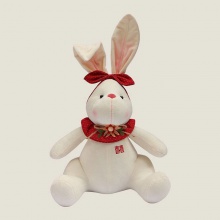 结婚喜字压床娃娃一对婚庆公仔婚礼大兔年毛绒玩具小兔子生肖公仔