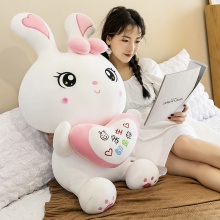 新款情侣兔公仔毛绒玩具创意抱心小兔子抱枕布娃娃生日礼物女