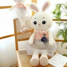 卡通萌宠兔子公仔毛绒玩具少女心小兔子玩偶儿童生日礼物