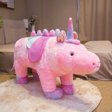 可爱卡通动物熊猫北极熊犀牛独角兽公仔坐骑沙发宝宝节日礼物玩具