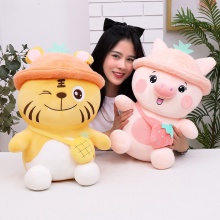 胖嘟嘟熊猫公仔新品动物系列卡通玩偶大号剪刀机布娃娃现货