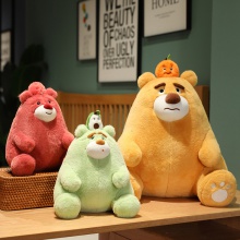 可爱水果熊公仔毛绒玩具草莓熊猫玩偶牛油果娃娃儿童睡觉抱枕礼物