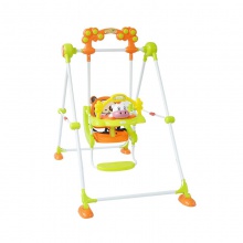 厂家直供儿童支架秋千 可折叠儿童秋千带音乐盒 儿童秋千