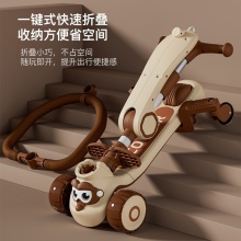 四合一小孩可坐可推三合一滑滑溜溜车 儿童滑板车1一3-6岁男女宝宝