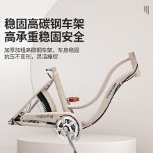 自行车女孩中大童学生成人亲子18/20/22/24寸复古公主脚踏车