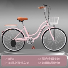 自行车女孩中大童学生成人亲子18/20/22/24寸复古公主脚踏车