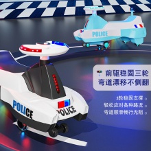 儿童扭扭车1一3岁男女宝宝溜溜车防侧翻新款滑行车仿警车款扭扭车