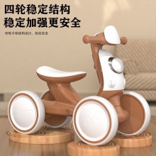 现货儿童平衡车无脚踏四轮滑行车 宝宝学步车 四轮溜溜车